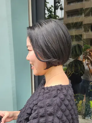 ショート カラー ハヤシ マユ ✂ 府中美容室のヘアスタイル