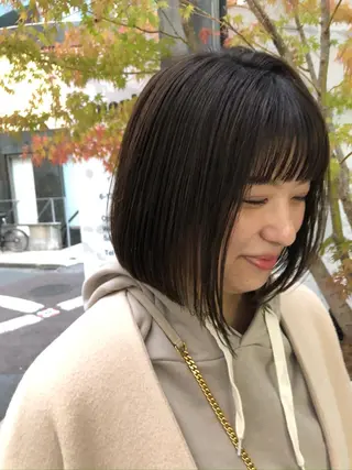 ミディアム カラー 🟩白髪ぼかし/ボブ /ショートヘア/大司のヘアスタイル