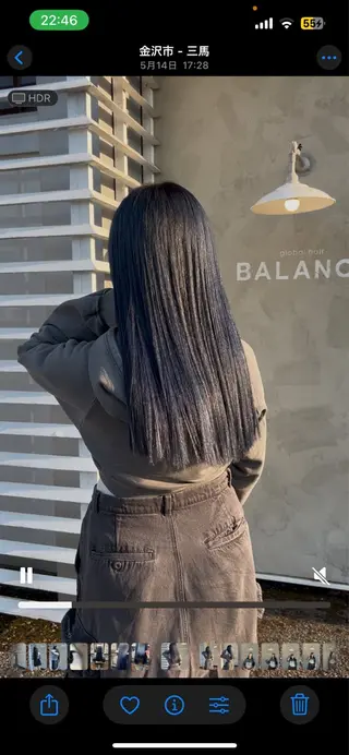ロング BALANCE ゆなのヘアスタイル
