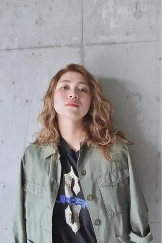 ミディアム カラー ✨髪質改善縮毛矯正✨ 宇田川修平のヘアスタイル