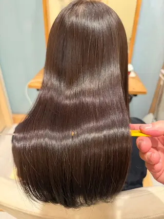 ロング カラー 髪質改善 艶髪🔵ﾌｾﾅｵﾔのヘアスタイル