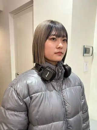 ミディアム みうら ありさのヘアスタイル