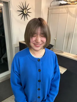 ショート カラー 縮毛•ハイトーン ・着付け Runaのヘアスタイル