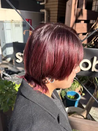 ショート カラー イツキ🌕デザインカ ラー🥨髪質改善🫧のヘアスタイル