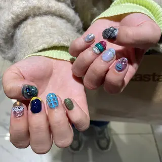 ネイル ˚✧⁺⭐︎༚moca miyuu⁎⁺˳✧༚のネイルデザイン