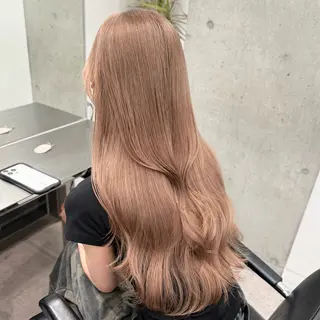 ロング カラー ミルクティーベージュ 🐱【Ryo】のヘアスタイル