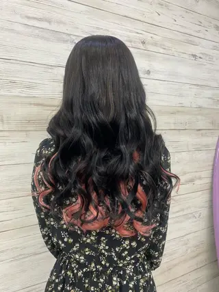 セミロング カラー ヘアアレンジ LAVENDIA 初音のヘアスタイル