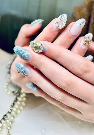 ネイル Horie 雪のネイルデザイン