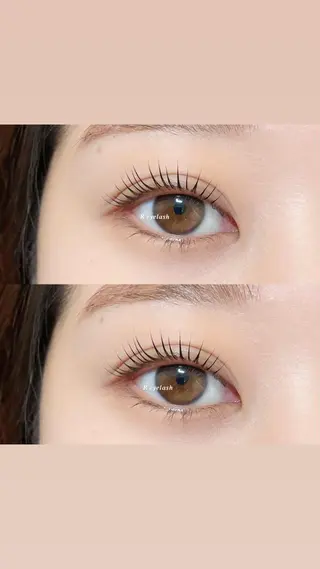 ミディアム カラー パーマ ヘアアレンジ メンズ キッズ ネイル マツエク・マツパ アイブロウ 𝑹 eyelashのマツエク・マツパデザイン