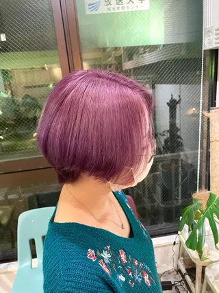 ショート カラー ヘアアレンジ ☂️カトウ ケイゴ☂️のヘアスタイル