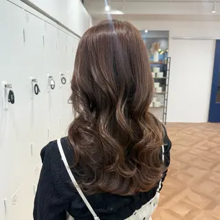 ロング カラー ヘアアレンジ キヨミ 韓国レイヤーカットのヘアスタイル