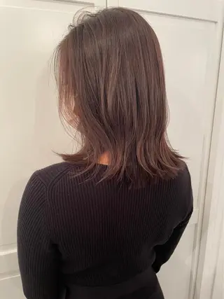 カラー ブリーチカラー🎀 韓国風/寺門美優のヘアスタイル