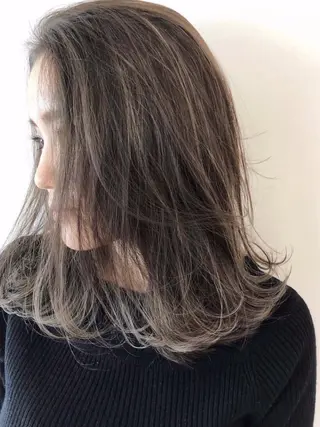 ミディアム ボブ/縮毛矯正 🌟梅田盛一🌟のヘアスタイル