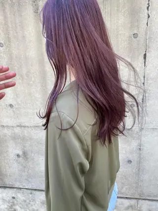 ロング カラー ヨシモトリョウ 髪質改善/美髪のヘアスタイル
