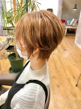 ショート カラー 宮崎 智也のヘアスタイル