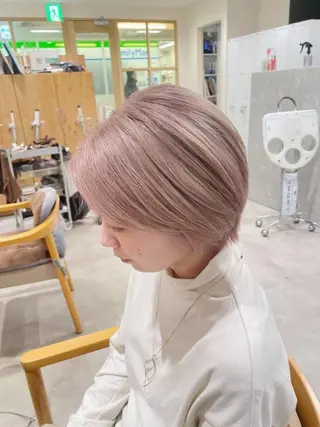 ショート カラー レイヤー/ショート chere狭山のヘアスタイル