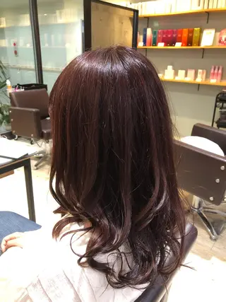 ロング カラー パーマ ヘアアレンジ メンズ キッズ ネイル マツエク・マツパ EnBlesS西宮 マンツーマン神道有基のヘアスタイル