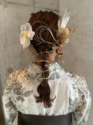 セミロング ヘアアレンジ 🎀ヘアセット/艶髪 /はやしほのか🎀のヘアスタイル