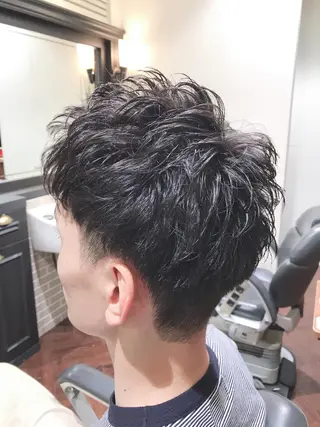 ショート パーマ アザマ　ヤスカツ _rosso 川口のヘアスタイル