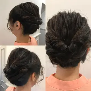 ヘアアレンジ ひろせ かなのヘアスタイル