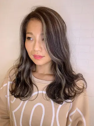 セミロング カラー ヘアアレンジ 縮毛矯正 髪質改善寺坂雄飛💐のヘアスタイル