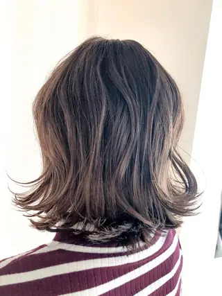 ミディアム カラー ヘアアレンジ レイヤー×ヘッドスパ *保田遥*のヘアスタイル