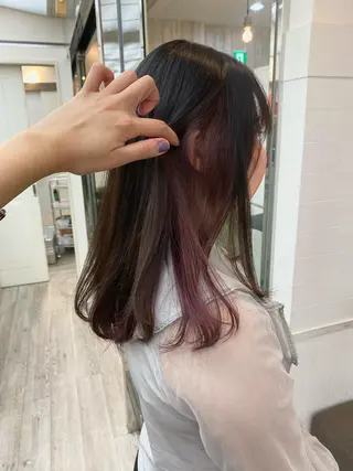 セミロング ☀️透明感color KURO☀️のヘアスタイル