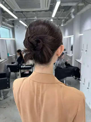 ヘアアレンジ ヘアセット🎀透明感 カラーHiROEのヘアスタイル