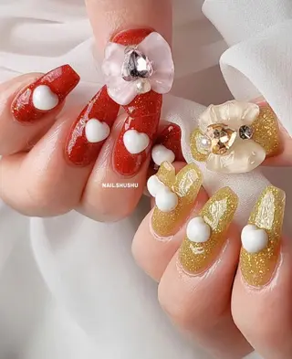 ネイル 3dパーツ/流行り 👧shushu❤️のネイルデザイン