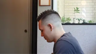 ショート メンズ メンズ眉毛ワックス 青山英憲のヘアスタイル