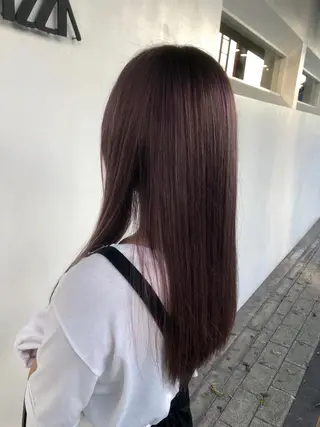 セミロング カラー 東條 克義のヘアスタイル