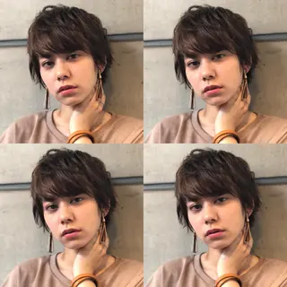 ショート パーマ 銀座No.1髪質改善 縮毛矯正/本木のヘアスタイル