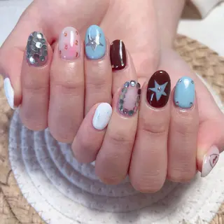 ネイル M🌷nail 長さだし専門店のネイルデザイン