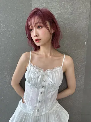 ショート カラー 透明感✖️暖色 shuheiのヘアスタイル