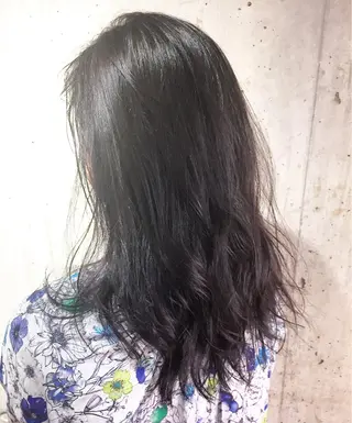 セミロング カラー パーマ ヘアアレンジ メンズ キッズ ネイル マツエク・マツパ 韓国風×透明感カラー 髪質改善オタベシンヤのヘアスタイル