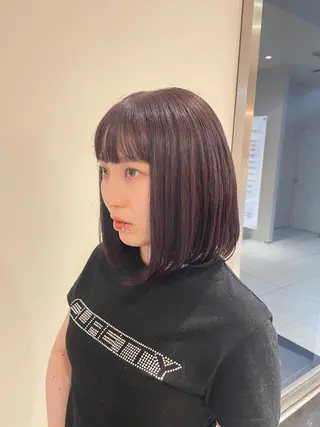 ミディアム カラー ハイトーン/ 髪質改善/ヒロタリカのヘアスタイル