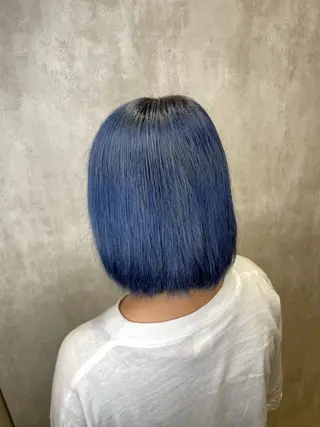 ミディアム カラー 髪質改善ストレート オルメントのヘアスタイル