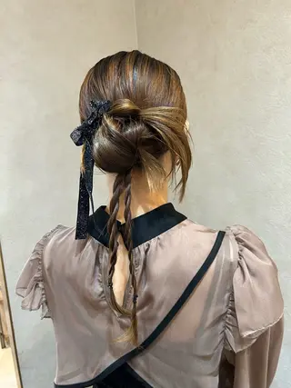 ロング ヘアアレンジ 児玉 りなのヘアスタイル