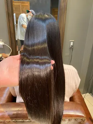 ロング カラー 比嘉 翼のヘアスタイル