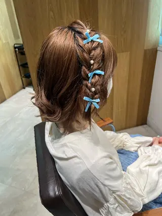 ミディアム インナーカラー /ヘアメ じゅんのヘアスタイル