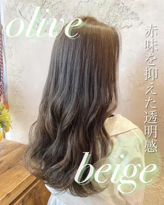 セミロング 韓国風ヘア✻透明感 カラー✻yukaのヘアスタイル