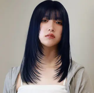 ロング カラー 浅野 匠のヘアスタイル