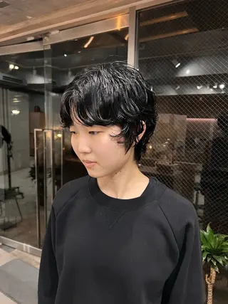 ショート パーマ ショートボブ/似合 わせショート/表参道のヘアスタイル