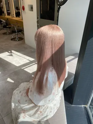 ミディアム カラー あざと可愛い❤️ 髪質整形💊 輝のヘアスタイル