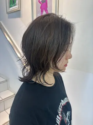 ミディアム パーマ リコ🪐レイヤー モデル募集のヘアスタイル