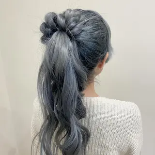 ロング ヘアアレンジ ワタナベ リリコのヘアスタイル