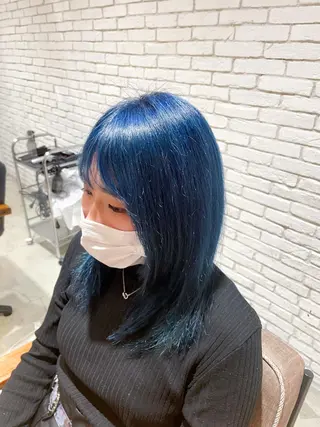 ミディアム 髪質改善韓国レイヤー カット内田智大のヘアスタイル