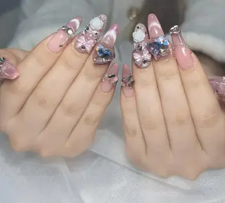 ロング カラー Bling Salonのネイルデザイン