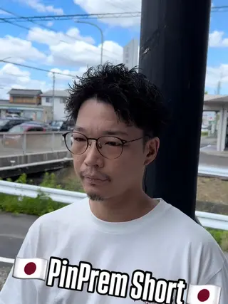 ショート パーマ メンズ 【メンズ専門‼️】 聞谷 友貴矢のヘアスタイル