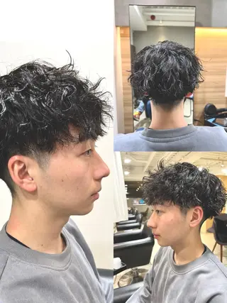 パーマ メンズ 心斎橋メンズサロン リベルテグリットのヘアスタイル